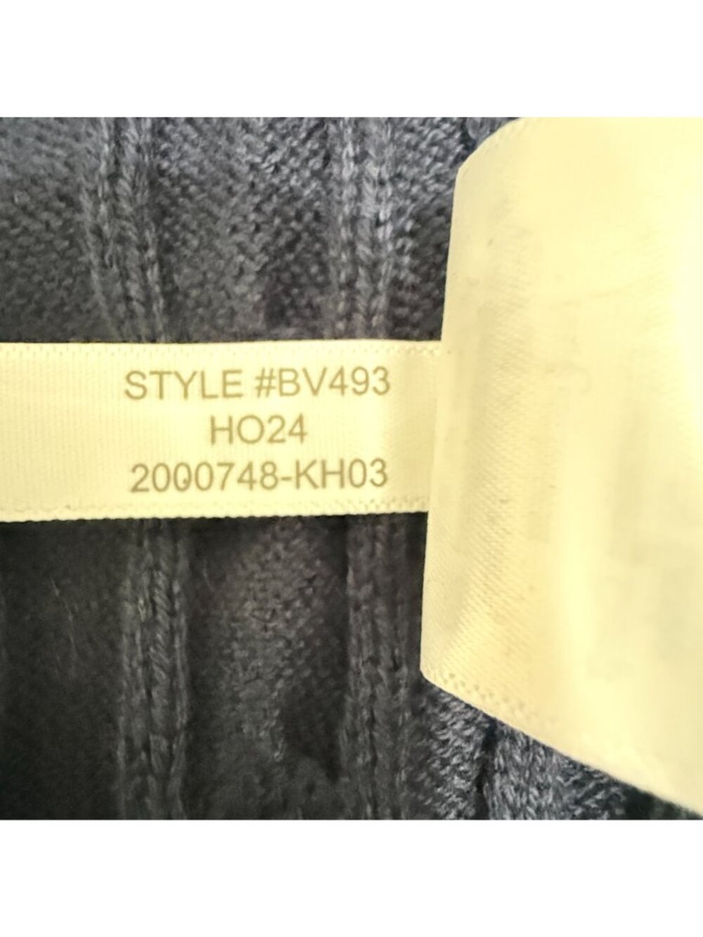 J.Crew Men's Navy Cable-Knit Crewneck Sweater XL 100% Cotton Style #BV493 - Picture 7 of 14